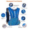 Sport Hydration Vest Running Backpack With 15Oz 50Oz Water Bladder Adjustable Strap Storage Bag For Trail Running Marathon Race Hiking