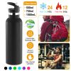Sports Water Bottle Stainless Steel Vacuum-Insulated Drinking Cup W/ Straws Outdoor Cycling Hiking