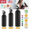 Sports Water Bottle Stainless Steel Vacuum-Insulated Drinking Cup W/ Straws Outdoor Cycling Hiking