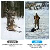 Deer Drag Sled With Dragging Harness Deer Cart Game Hauler Snow Sledding Pad Hunting Gear Supplies With 32.8Ft Black Rope 16.1Ft White Rope For Huntin