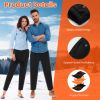 Winter Heated Pants For Men Women With 12 Heating Zones 5V Usb Powered Heating Trouser With 3 Heating Levels Machine Washable For Outdoor Winter Activ