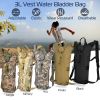 Tactical Hydration Pack 3L Water Bladder Adjustable Water Drink Backpack For Hiking Cycling Climbing Running