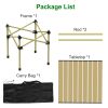 Folding Camping Table Portable Lightweight Carbon Steel Roll-Up Picnic Bbq Desk With Carry Bag Heavy Duty For Outdoor Beach Backyard Party Patio Campi
