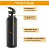 Sports Water Bottle Stainless Steel Vacuum-Insulated Drinking Cup W/ Straws Outdoor Cycling Hiking