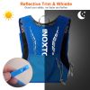 Sport Hydration Vest Running Backpack With 15Oz 50Oz Water Bladder Adjustable Strap Storage Bag For Trail Running Marathon Race Hiking
