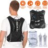 Sport Hydration Vest Running Backpack With 15Oz 50Oz Water Bladder Adjustable Strap Storage Bag For Trail Running Marathon Race Hiking