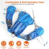 Sport Hydration Vest Running Backpack With 15Oz 50Oz Water Bladder Adjustable Strap Storage Bag For Trail Running Marathon Race Hiking