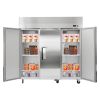 Commercial Freezer, 71.65 in Width Reach In Upright-Freezer Three Door, 50.2 Cu.ft Auto-Defrost Freezer with 12 Adjustable Shelves