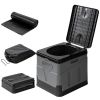 Portable Toilet For Car Camping Boating Hiking Outdoor Travel Potty With Carry Bag Foldable Emergency Toilet With Lid Trash Bags