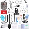 125Pcs Survival Kits Professional Emergency Survival Gear Tactical First Aid Kit Supplies For Outdoor Adventure Camping Hiking Hunting