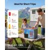 12 Volt Refrigerator, 21.1 QT/ 20L Car Fridge, Portable Ultra-Light EPP Freezer, APP Control Electric Compressor, 12V/24V DC, 14 F to 50 F