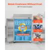 Commercial Freezer, 31.89 in Width Reach In Upright-Freezer Four Door, 31.4 Cu.ft Auto-Defrost Stainless Steel Freezer with 6 Adjustable Shelves