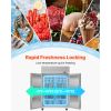 Commercial Freezer, 31.89 in Width Reach In Upright-Freezer Four Door, 31.4 Cu.ft Auto-Defrost Stainless Steel Freezer with 6 Adjustable Shelves