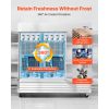 Commercial Freezer, 32.2 in Width Reach In Upright-Freezer Three Door, 66.9 Cu.ft Auto-Defrost Freezer with 12 Adjustable Shelves