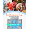 Commercial Freezer, 32.2 in Width Reach In Upright-Freezer Three Door, 66.9 Cu.ft Auto-Defrost Freezer with 12 Adjustable Shelves