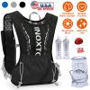 Sport Hydration Vest Running Backpack With 15Oz 50Oz Water Bladder Adjustable Strap Storage Bag For Trail Running Marathon Race Hiking