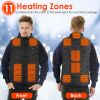 Heated Vest Electric Usb Jacket Men Women Heating Coat Thermal Body Warmer Wear With 3 Temperature Levels