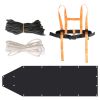 Deer Drag Sled With Dragging Harness Deer Cart Game Hauler Snow Sledding Pad Hunting Gear Supplies With 32.8Ft Black Rope 16.1Ft White Rope For Huntin