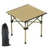 Folding Camping Table Portable Lightweight Carbon Steel Roll-Up Picnic Bbq Desk With Carry Bag Heavy Duty For Outdoor Beach Backyard Party Patio Campi