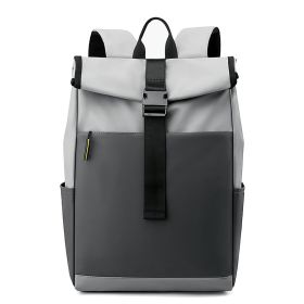 Casual Fashion Backpack For Men Women New Laptop Backpack Oxford Cloth Waterproof Short Distance Travel Backpack Men Black (Option: Gray Color Matching)