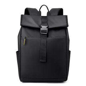 Casual Fashion Backpack For Men Women New Laptop Backpack Oxford Cloth Waterproof Short Distance Travel Backpack Men Black (Option: Black)