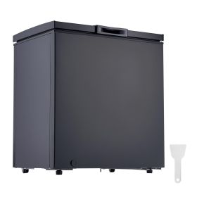 Chest Freezer, 5 Cu.ft Compact Deep Freezer (Capacity: 4.77 cu ft, Color: Black)