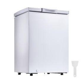 Chest Freezer, 3.3 Cu.ft Compact Deep Freezer (Capacity: 3.25 cu ft, Color: White)
