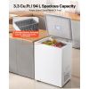 Chest Freezer, 3.3 Cu.ft Compact Deep Freezer